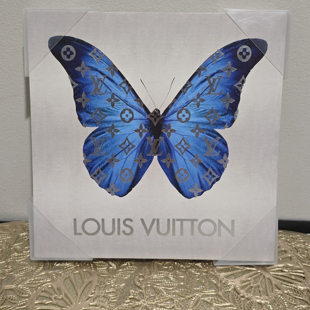 Louis Vuitton Blue Butterfly Art